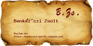 Benkóczi Zsolt névjegykártya